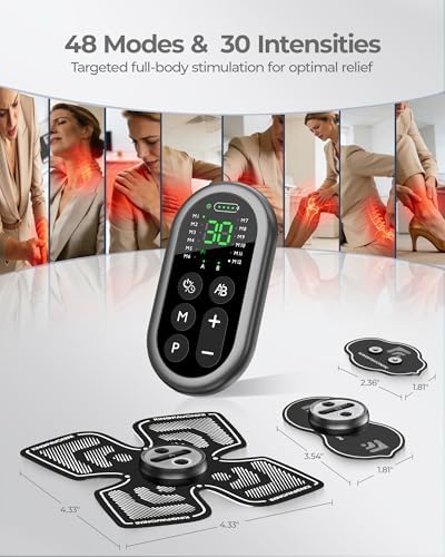 KingPavonini Wireless TENS Unit Muscle Stimulator, XL Pad, Model HZ9151C - Image 2