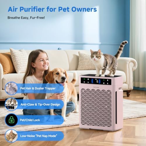 Air Purifier for Home Pets, True HEPA Filter for Large Room with Air Sensor - Image 5