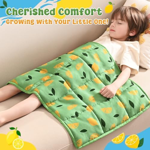 anfie Weighted Lap Pad 2 Pounds, Weighted Blanket (30"*40") Cooling Blanket for Resting,Weighted Throw Blanket for Travel Indoor Outdoor (Lime Green) - Image 2