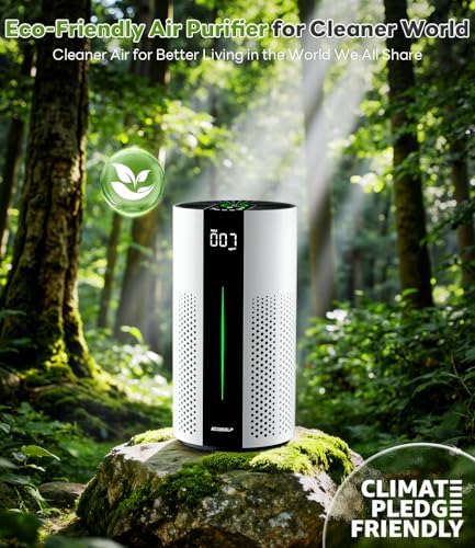 ECOSELF Air Purifiers for Home, Air Purifiers for Bedroom 360° Air Intake, HEPA Air Purifier, Air Cleaner for Smoke - Image 3