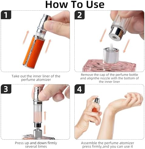 AF01OR Leather Perfume atomiser Bottom Fill, 5ml - Image 6