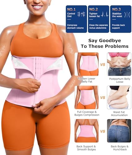 TrainingGirl Waist Trainer for Women Working Out Trimmer Sweat Belly Band - Image 4