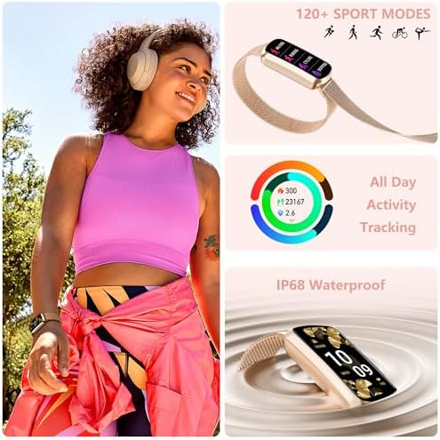 Health Fitness Tracker, Smart Watch with 24/7 Heart Rate, Activity Tracker with Blood Pressure and Blood Oxygen Monitor, 120 Sport Mode Waterproof Sleep Tracker for Women Men - Image 4