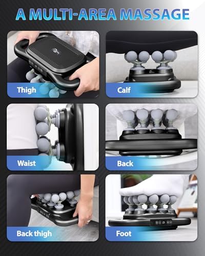UFFAE 16-Head Massage Gun, Deep Tissue Percussion Massager with 9 Modes & 9 Intensities, 2600mAh Battery Back Massager for Pain Relief Deep Tissue for Muscle Pain Relief in Back, Legs, Shoulders - Image 6