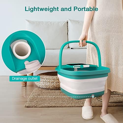 HOSPAN Collapsible Foot Spa, Foot Bath Massager with Heat, Bubble & Massage - Image 4
