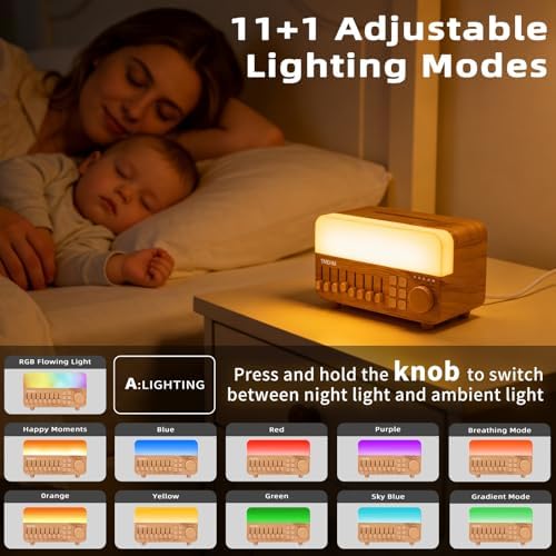 TMEHM 4-in-1 Flame Essential Oil Diffuser with White Noise Machine - Image 3