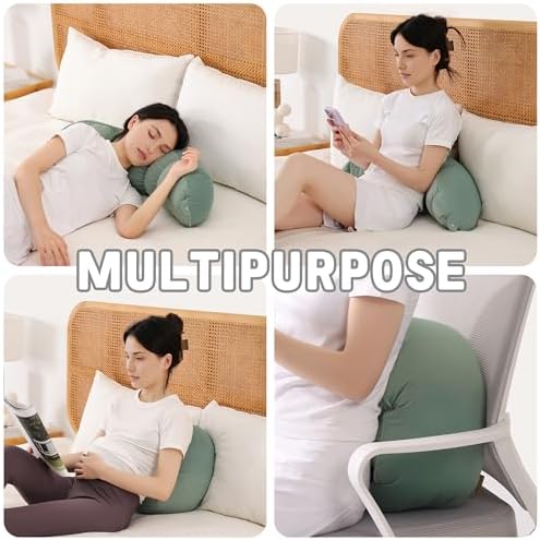 Peallow(Pat. Pend) – Long Round Body Pillow for Adults, Bolster Pillow for Sleeping, Soft and Supportive Pillow for Sleeping & Lumbar Support - Image 6