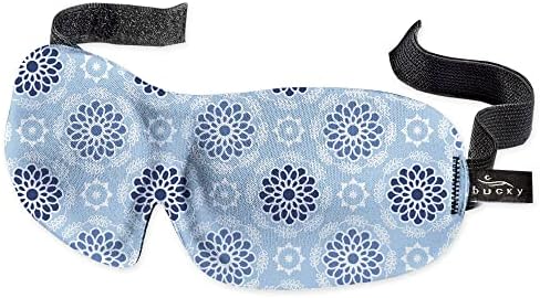 Bucky 40 Blinks No Pressure Eye Mask for Travel & Sleep, Starling Blue, One Size by Bucky