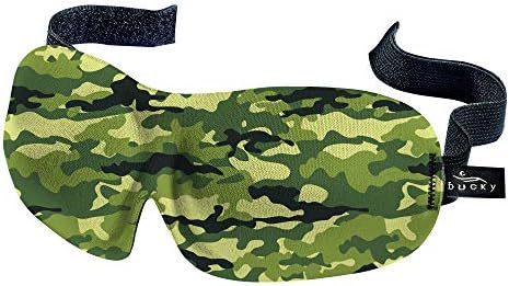 Bucky 40 Blinks No Pressure Printed Eye Mask for Travel & Sleep, Camo, One Size by Bucky
