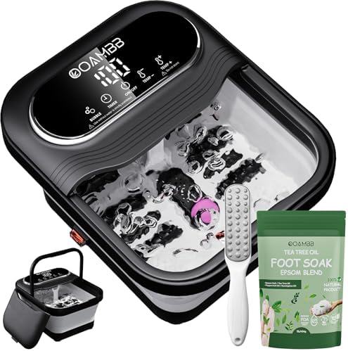 OOAMBB Collapsible Foot Spa Bath, Black + Green by OOAMBB
