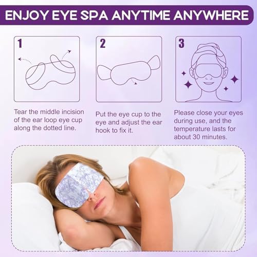XPCARE 12 Pack Steam Eye Mask Disposable for Dry Eyes Cornea Care-Unscented - Image 4