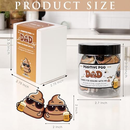 Positive Jar, Affirmation Jar, Emotional Support Jars, Decorative Jars (Poo Dad) - Image 5