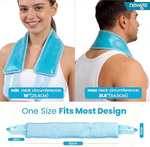NEWGO Ice Pack for Neck Pain Relief, FSA Eligible, Blue - Image 4