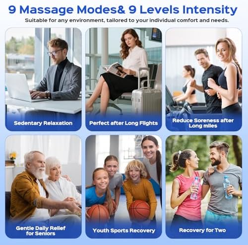 16 Head Massage Gun Set, Deep Tissue Percussion Massager, 2600mAh Quiet Electric Massage Tools with 9 Styles & Levels for Back, Shoulders, Legs, Foot, Body Muscle Pain Relief, Color Gunmetal - Image 6