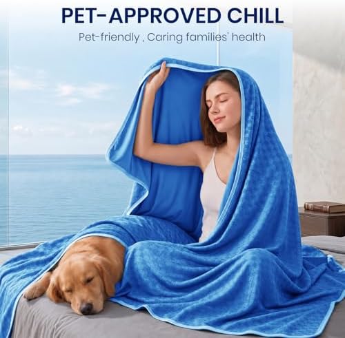 Topcee Cooling Blanket 108"x90" for Hot Sleepers Summer Cold Blanket - Image 3