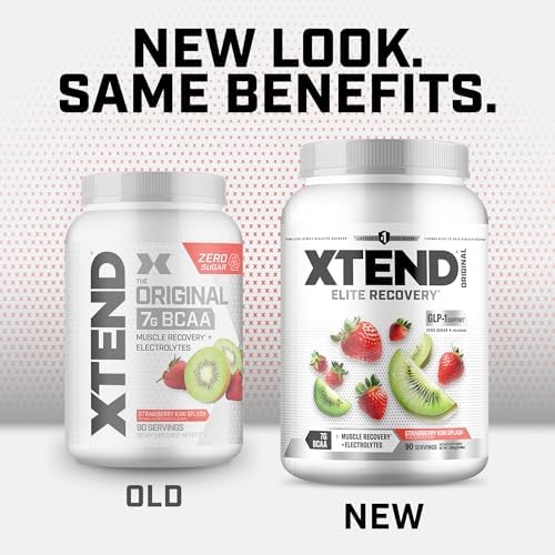 Xtend Original BCAA Powder with Zero Sugar, Strawberry Kiwi Splash, 90 Serv - Image 3