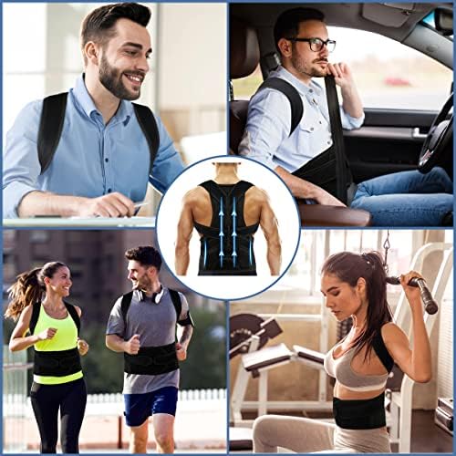 Back Brace Posture Corrector for Women and Men, Relief for Waist, Back and Shoulder Pain, Adjustable and Breathable, Improve Posture S(24"-29") - Image 5