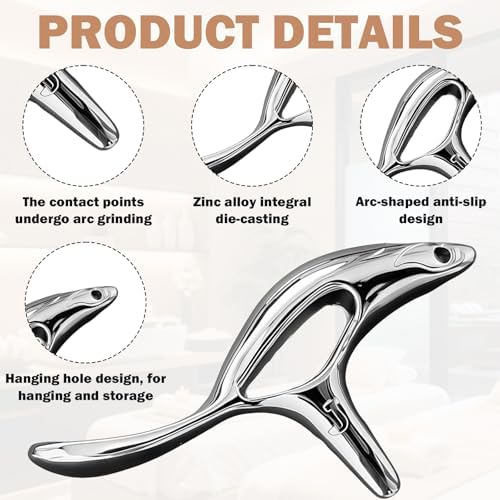 Trigger Point Massage Tool,Thumb Saver Massage Tool for Deep Tissue Massage & Acupressure Body Gua Sha Tool, Muscle Scraper Massager, Thumb Saver Tool, Fascia Blaster for Body Pain Relief - Image 3