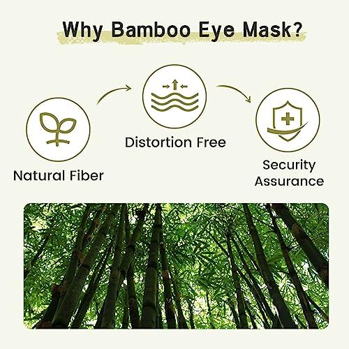 100% Handmade Bamboo Sleeping Eye Mask for Women for Men,Night Masks,Organic Sleep Mask,Blockout Eye Mask for Sleeping,Large Size Adjustable (Navy Blue) - Image 5