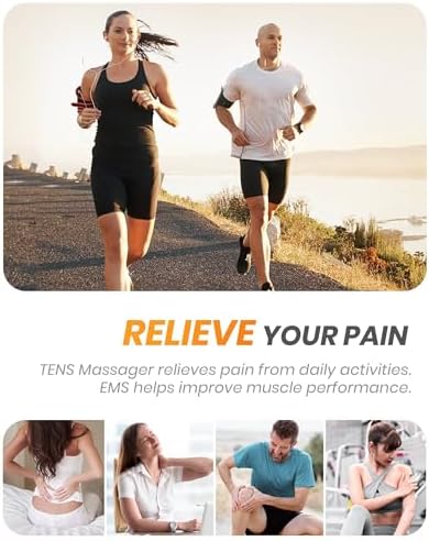 AVCOO 30 Modes TENS EMS Unit Muscle Stimulator for Pain Relief, 12 Pcs Pads - Image 2