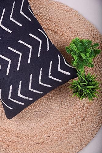 Trade Star Handloomed Pillow Cases 100% Cotton Throw Pillow Covers Black Cushion Cover Handmade Luxurious Small Decorative Boho Accent Pillow Cover for Home Decor - Image 2