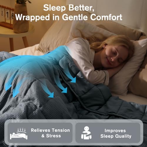 Topblan Cooling Weighted Blanket for Adults, 20lbs 60 x 80 for Summer - Image 2
