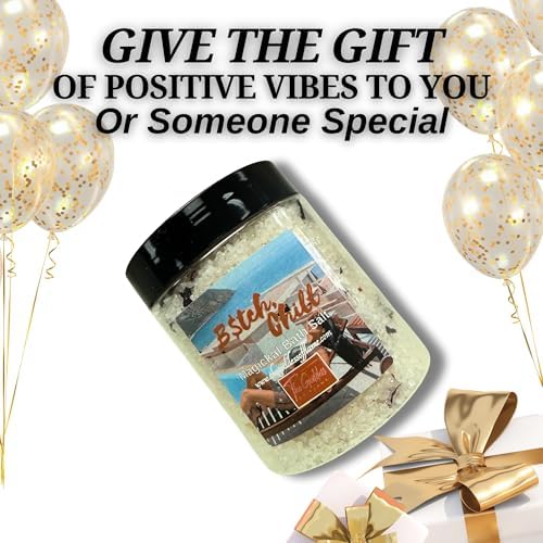 B*tch Chill Bath Salts – Dead Sea Salt Bath Soak for Relaxation, Stress Relief, Spiritual Cleansing & Ritual Use 12oz - Image 3