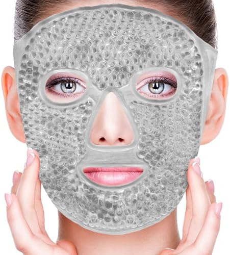 Cold Face Eye Masks Ice Face Mask Hot Cold Compress by CONBELLA