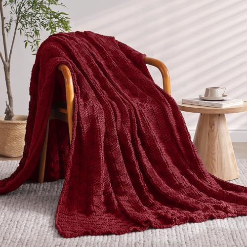 Knitted Weighted Blanket for Adult, No Beads Heavy Blanket 60"x80" 15lbs - Image 2