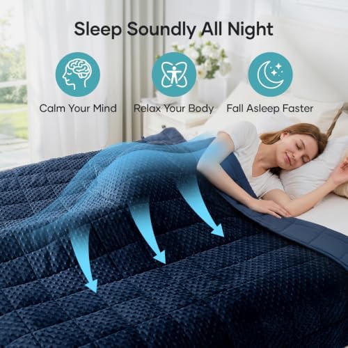 Cottonblue Weighted Blanket 15lb Queen Size for Adults Better Sleep & Relax - Image 2