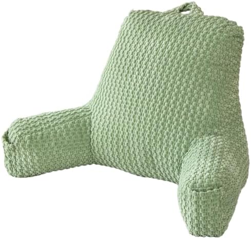 19" Back Support Pillow for Dorm Room Essentials,Green Corduroy,Large by Wervity