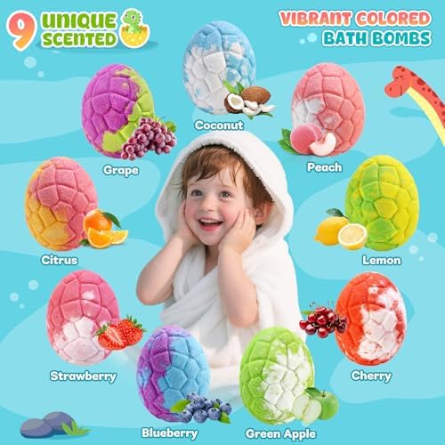 Dinosaur Bath Bombs for Kids with Surprise Inside, Gifts for Kids - Image 5