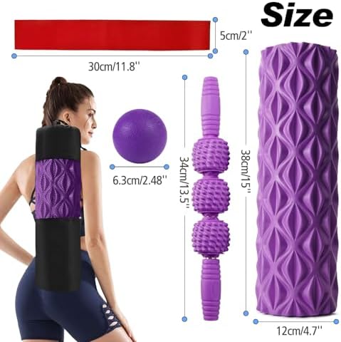 5 in 1 Foam Roller Set High Density Patented Foam Roller for Exercise - Image 6