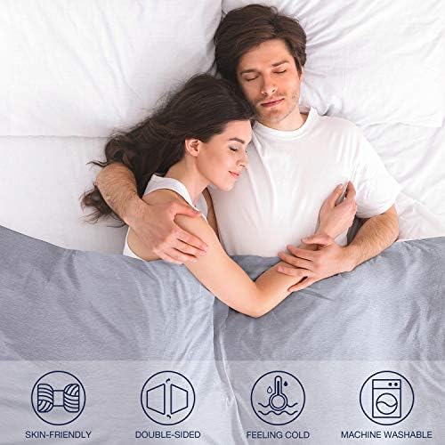 EXQ Home Weighted Blanket Cover 60x80 -Queen Size Premium Soft for Weighted Blanket with Zipper,Machine Washable Duvet Cover (Grey,Duvet Cover Only) - Image 6