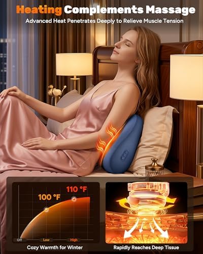 JZBRAIN Electric Back Massager, Deep Tissue Kneading Heat for Pain Relief - Image 4