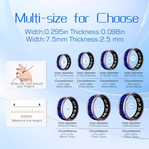 Smart Ring Fitness & Health Tracker with Display Screen for Men Women - Image 2