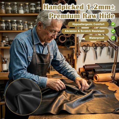 Leather Massage Table Cover, 76.7 x 35.4 x 7.1 Inch Wipeable Vinyl Spa Bed Protector Waterproof Oilproof Massage Table Cover for 33-35 Inch Wide (Black) - Image 4