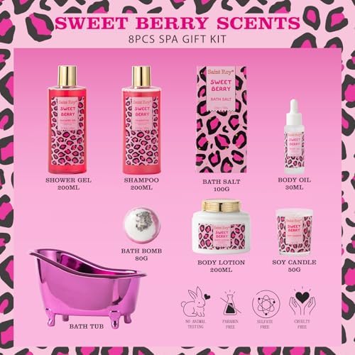 Home Spa Self Care Bath and Body Spa Gift Basket for Women - Image 2