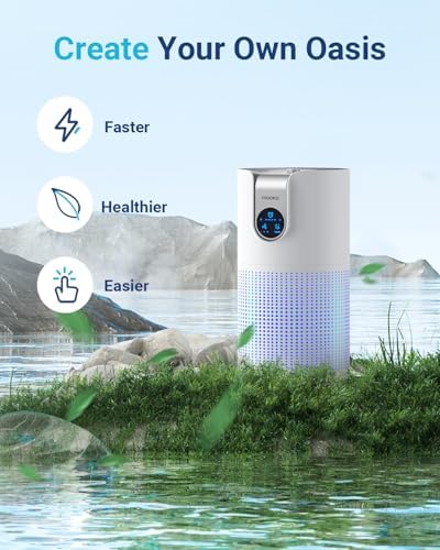 Air Purifiers for Home Large Room Up to 1500ft² with Aromatherapy, MOOKA HEPA Air Purifier for Bedroom Pets Kitchen, Air Filter Cleaner for Wildfire Smoke Pollen Dust Dander Odor, 15dB, M03 - Image 6