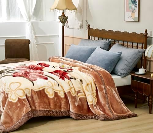 6.6 lbs Heavy Korean Mink Blanket, 2-Ply Silky Soft Plush & Warm,Full Size 71"×87" Blanket for Couch & Bed. - Image 4