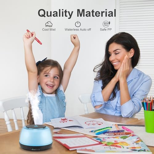 Marchred 300ML Essential Oil Diffuser - 8-Hour Aromatherapy with Remote Control, 7-Color LED Lights, 4 Timer Settings for Home - Image 4