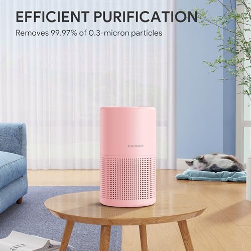 Air Purifiers for Bedroom, FULMINARE H13 True HEPA Filter (Pink) - Image 6