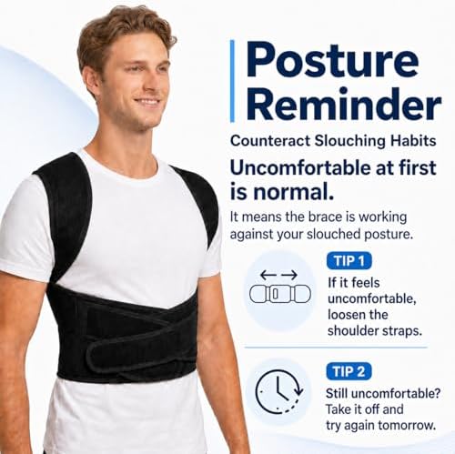 Back Posture Corrector Brace for Men, Full Back-Anchored Posture Brace - Image 4