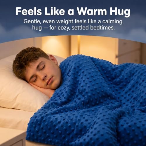 Super Soft Weighted Blanket for Kids with Removable Cover - 10 Lbs 48'' x 72'' Comfortable Children Heavy Blanket for Boys and Girls - Comforting Kids Weighted Blanket - Image 5
