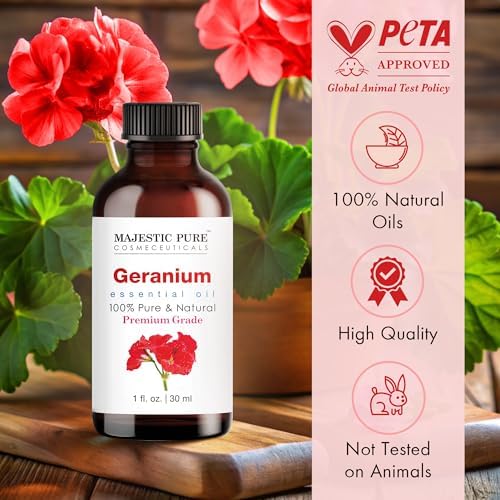 Majestic Pure Geranium Essential Oil for Diffuser - 1 Fl Oz - Image 4