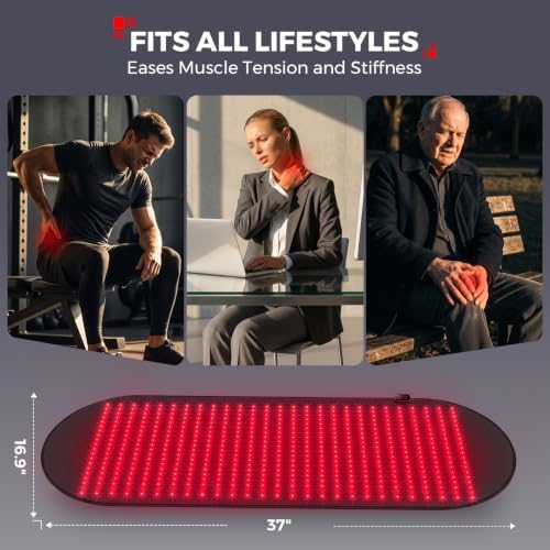 LTW Flagship 540 LEDs Red Light Therapy Mat for Body (37" x 16.9") - Image 5