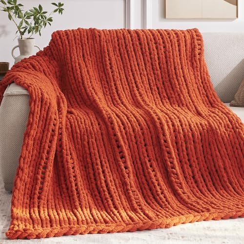 Negwoo Chunky Knit Throw Blanket, Knitted Throw Chenille Yarn, 30"*40" by Unknown