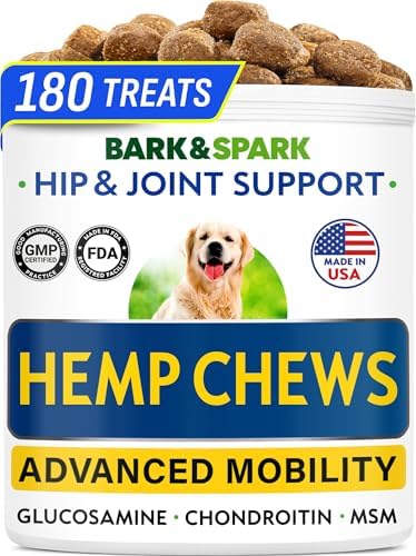 Advanced Joint Hemp Chews for Dogs Mobility - Hip&Joint Pain Relief Treats by BARKSPARK
