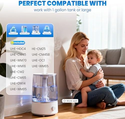 Demineralization Cartridge for Ultrasonic Humidifiers, Prevent Hard Water Build-Up, Reduces White Dust, Purifies Water Pack of 12 - Image 6