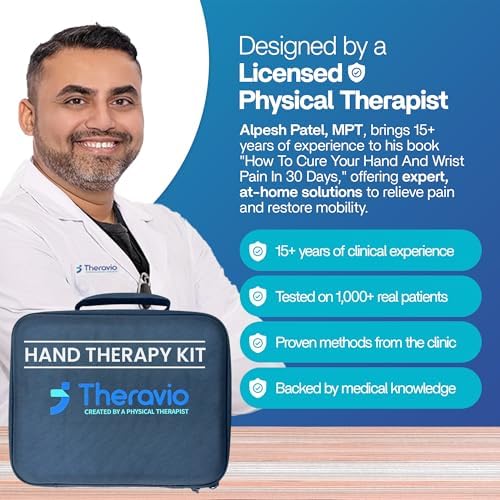 Theravio Pro Hand Therapy Kit with Grip Strength Trainer, Finger Strengthener, Hand Exercise balls For Arthritis, Hand Exerciser For Carpal Tunnel, Hand Gripper Strengthener For Physical Therapy - Image 5